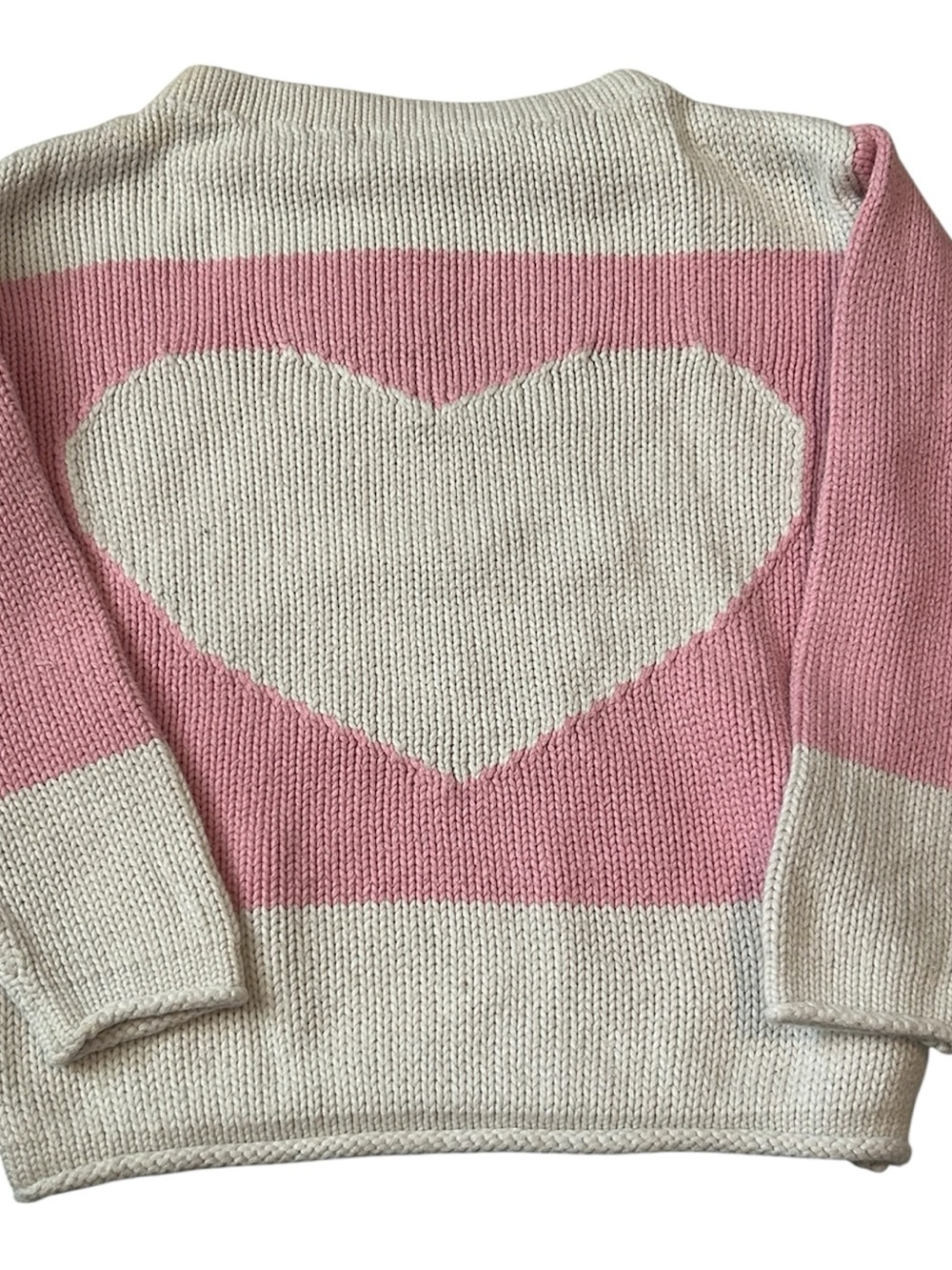 Oshkosh pink and white toddler girl sweater size 3t